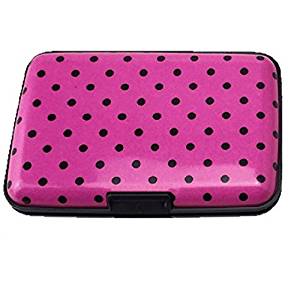(image for) RFID Blocking case-HDE-HOT Pink Polka Dot